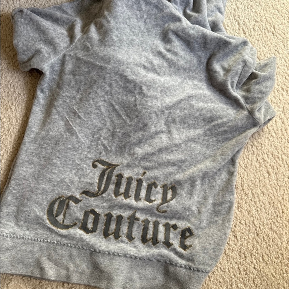 Juicy Couture Heather Gray Short Sleeve Top